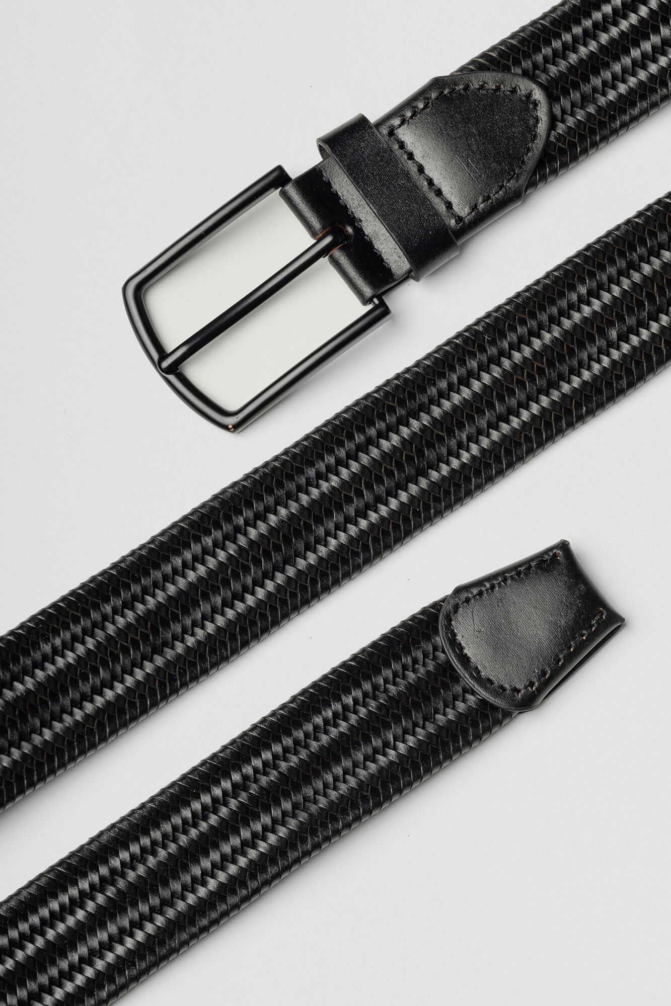 Celopman Cintur&oacute;n Trenzado Negro