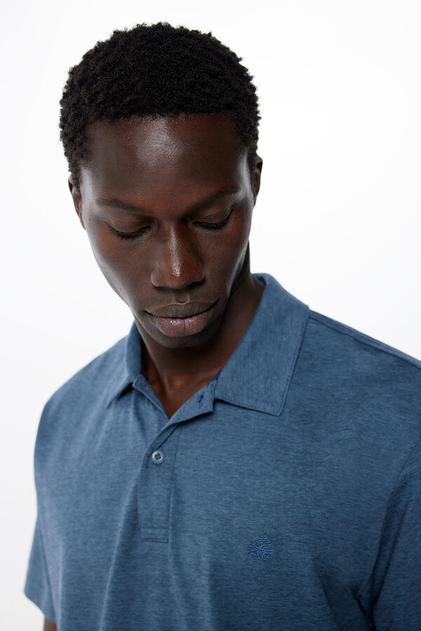 Springfield Polo riscas regular fit azul