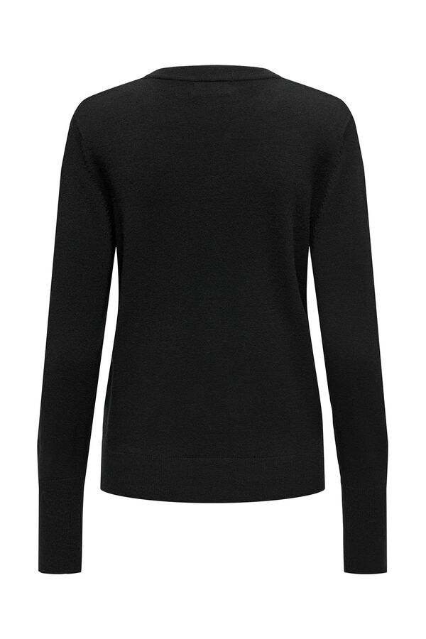 JDY Camisola de gola redonda preto