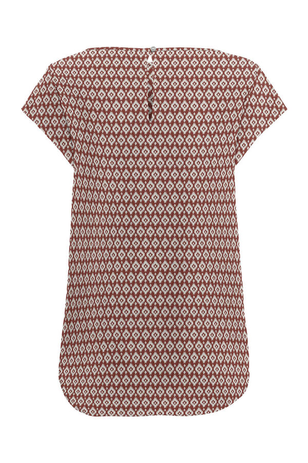 Only T-shirt de manga curta estampada e gola redonda estampado