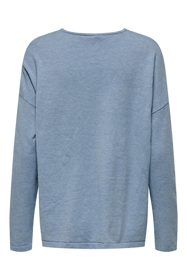 Only Camisola &agrave;s riscas azul