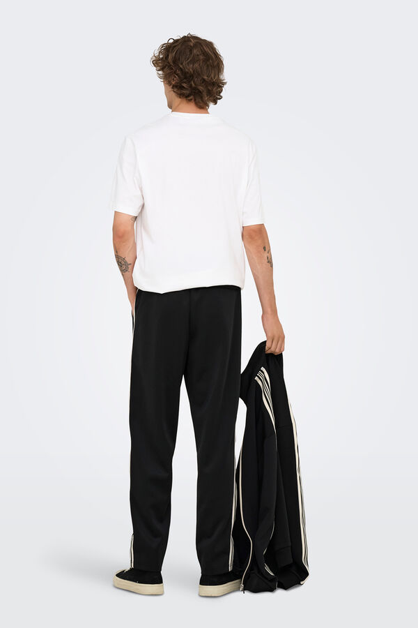 Only & Sons Pantal&oacute;n largo ch&aacute;ndal negro