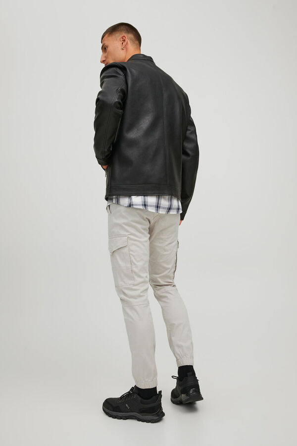 Jack & Jones Pantal&oacute;n slim fit cargo beige