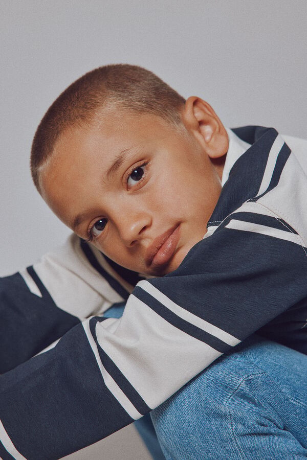 Springfield Kids Polo manga larga ni&ntilde;o azul