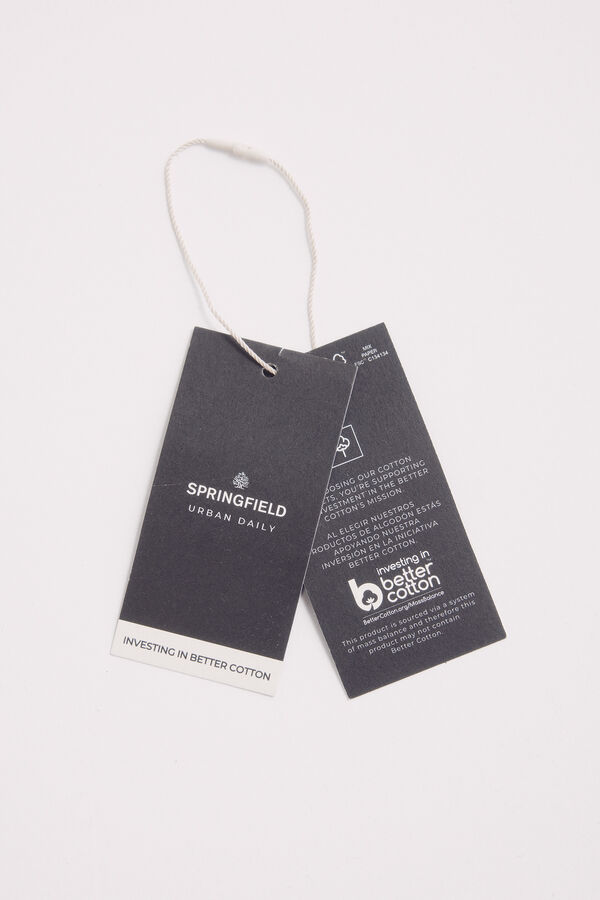 Springfield Camisa vestir elástica kaki