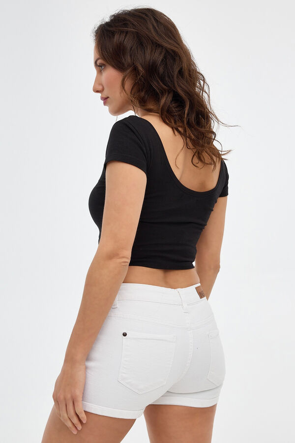 Inside Short Tiro Medio Color blanco