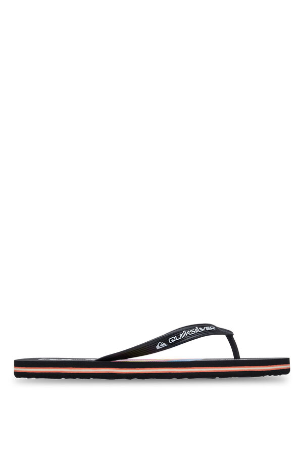 Quiksilver Chanclas con tira anat&oacute;mica negro