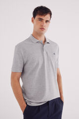 Springfield Polo piqu&eacute; b&aacute;sico regular fit cinzento