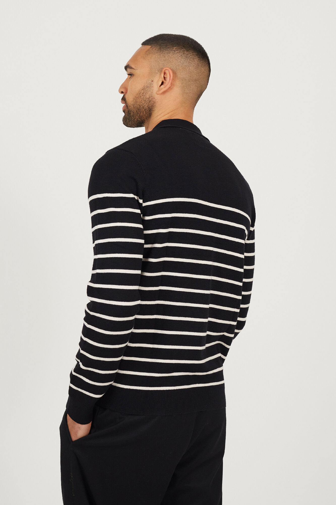 Brave Soul Camisa polo de malha riscas