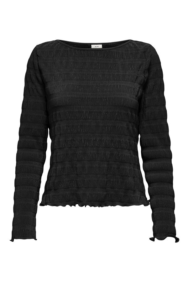 JDY Top de manga comprida preto