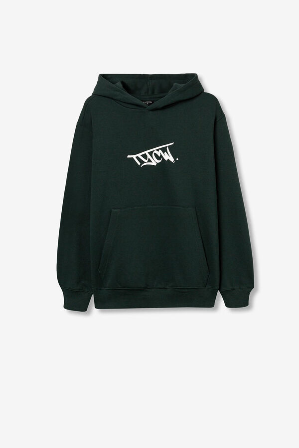 Tiffosi Young Sweatshirt com logo estampado verde