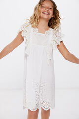 Springfield Kids Vestido bordado su&iacute;&ccedil;o menina estampado