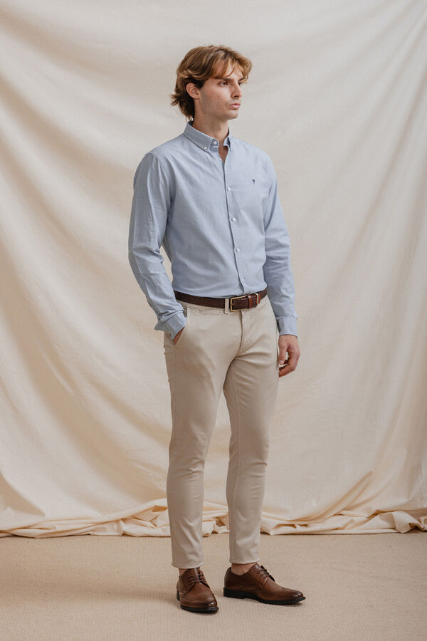 Celopman Camisa Oxford azul