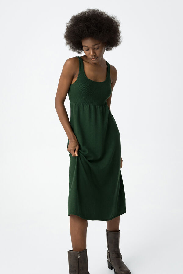 Tiffosi Vestido comprido de malha verde