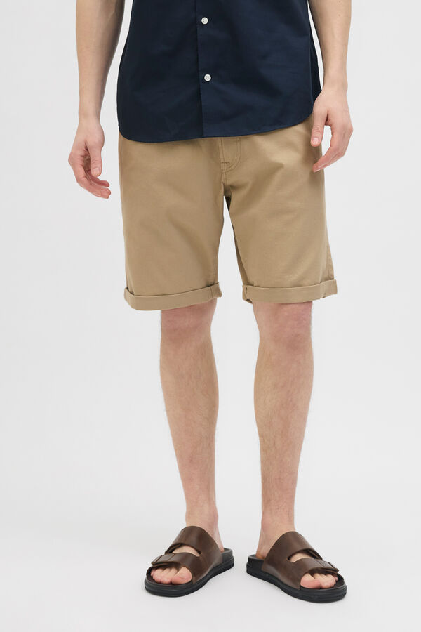 JJ REBEL Bermuda chino regular fit cinzento
