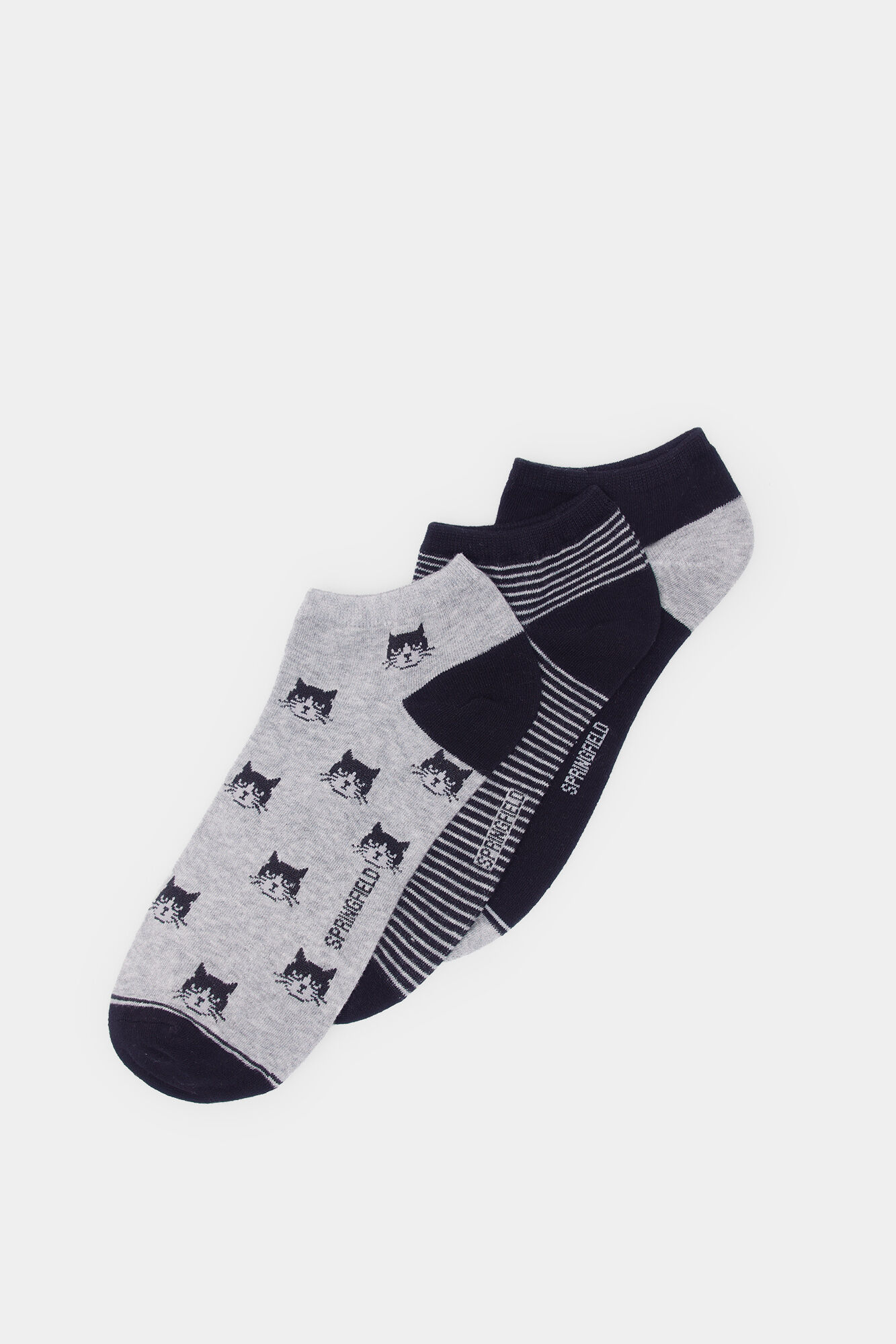 Springfield Pacote com 3 meias de gato