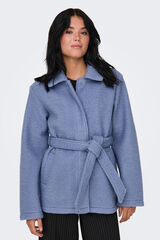 Only Trench de pa&ntilde;o azul