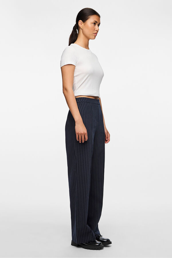 Pieces Cal&ccedil;as de riscas cinzento