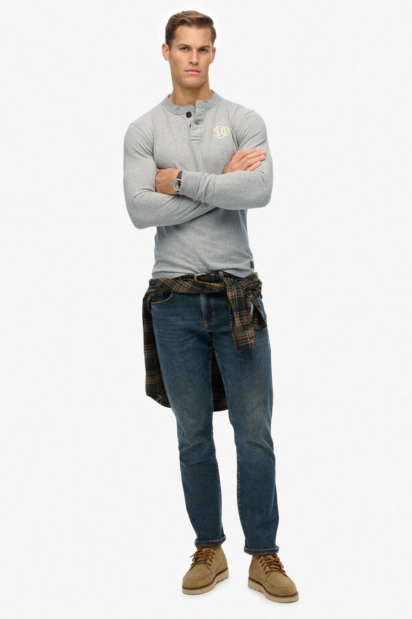 Superdry T-shirt justa cinzento