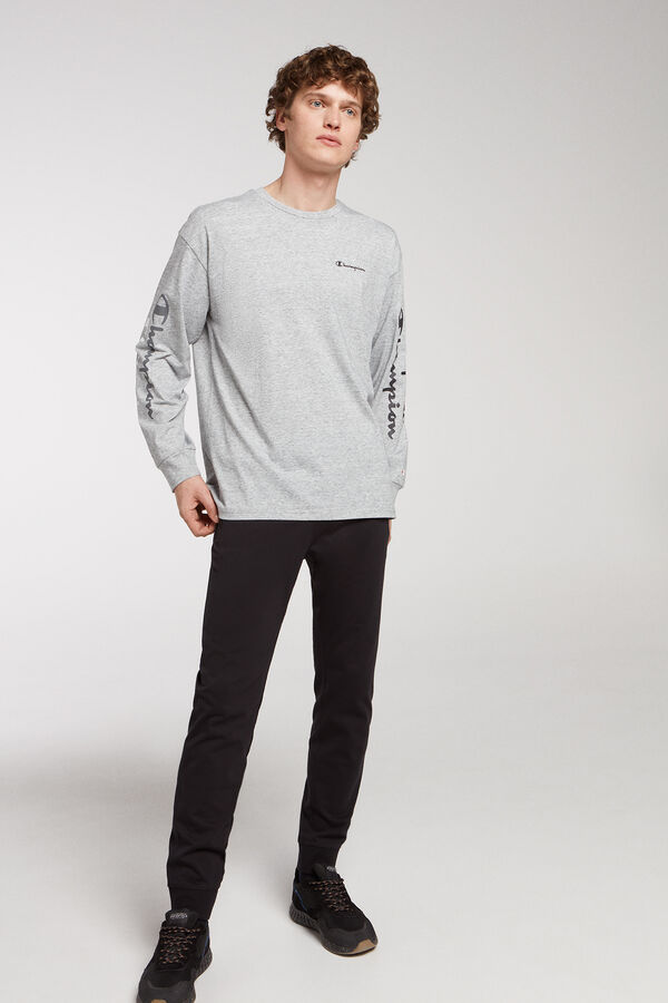 Champion camiseta boxy manga larga gris