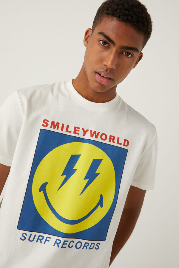 Springfield Camiseta Smileyworld marfil