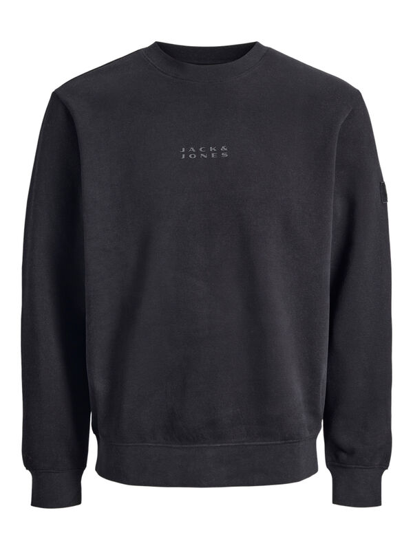 Jack & Jones PLUS Sudadera con capucha y logo negro