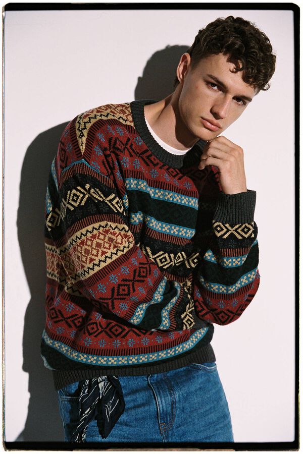 Springfield Jersey jacquard 35TH Aniversario burdeos