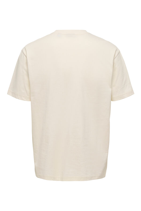 Only & Sons Camiseta manga corta bolsillo blanco