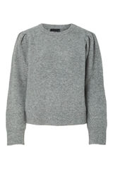 Pieces Camisola de malha cinzento