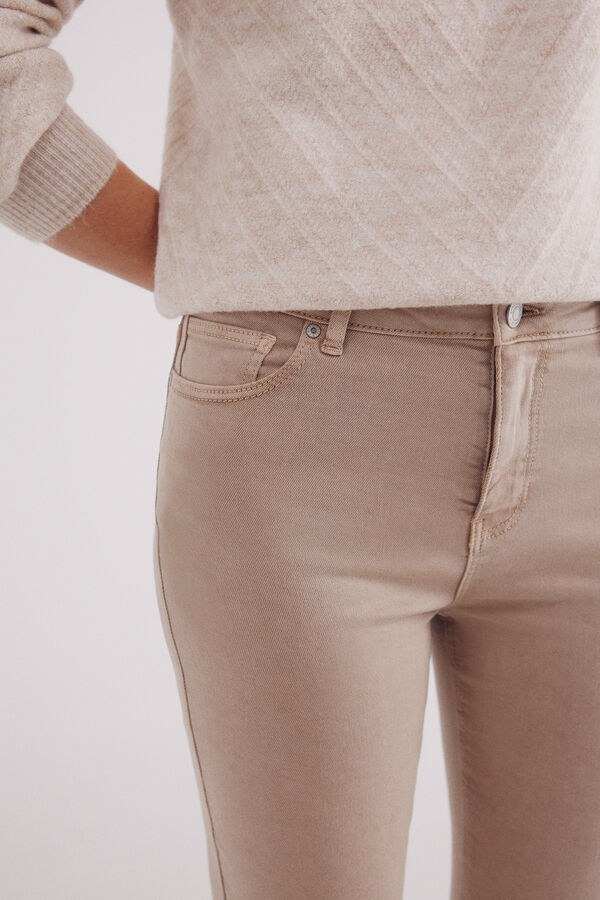 Springfield Jeans kick flare color beige