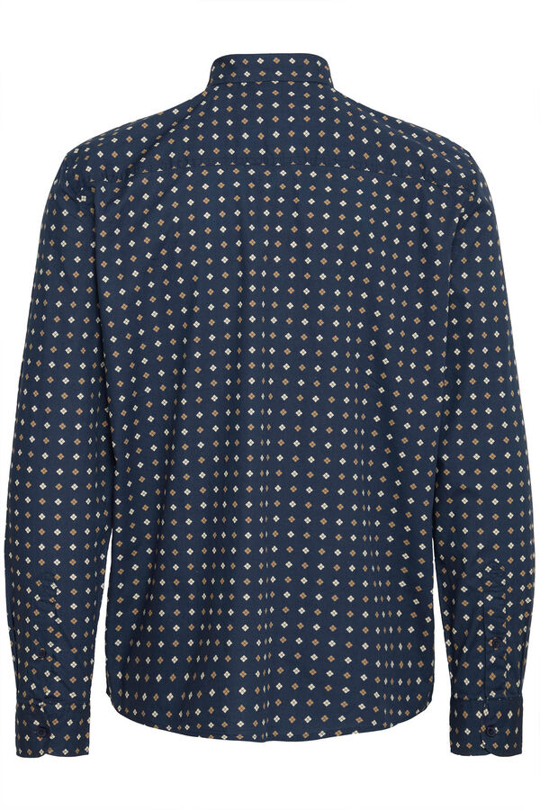 Blend Camisa Manga Larga azul