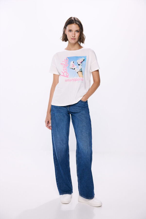 Springfield Camiseta "Barbie" Unstoppable blanco