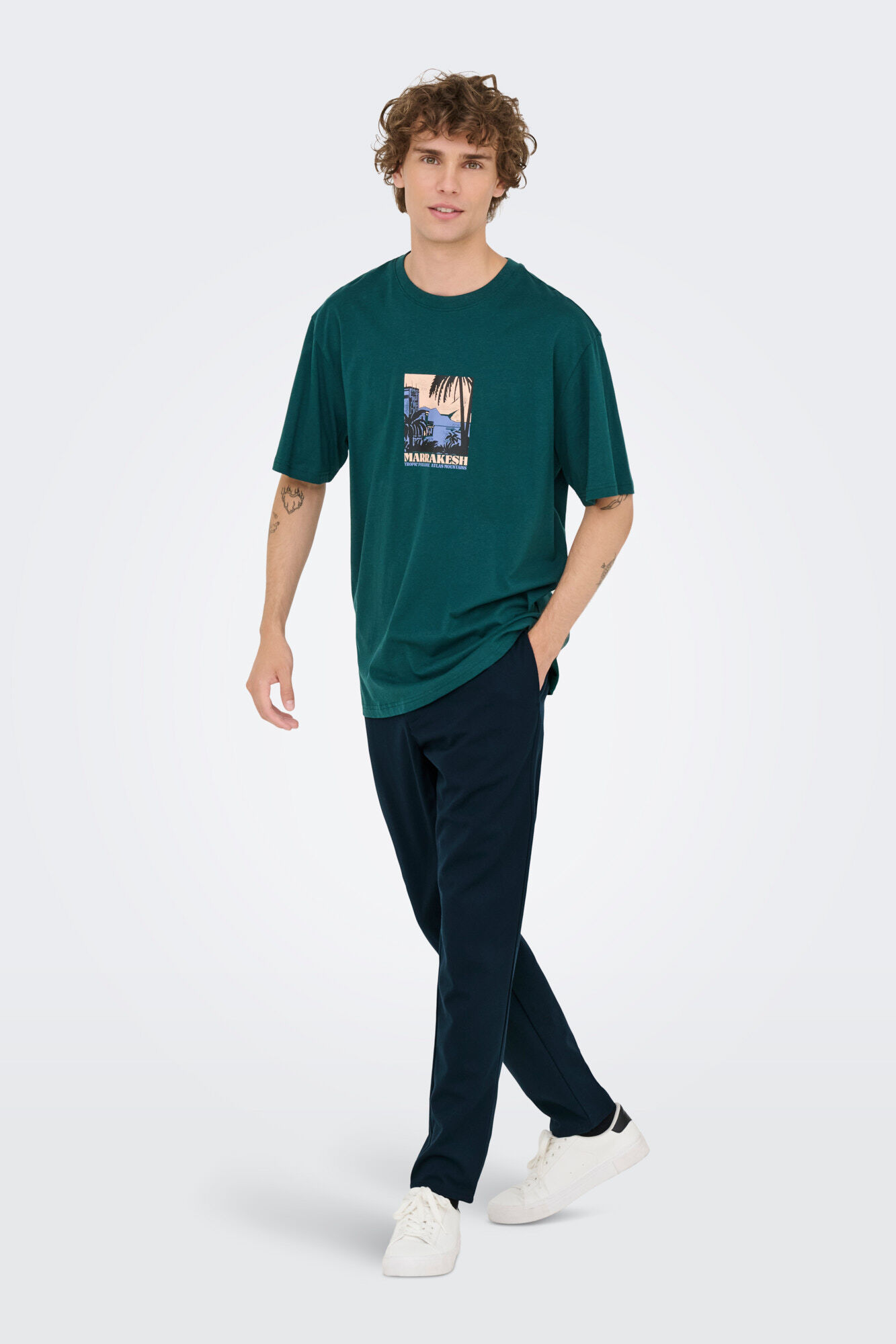 Only & Sons Cal&ccedil;a compridas de corte regular