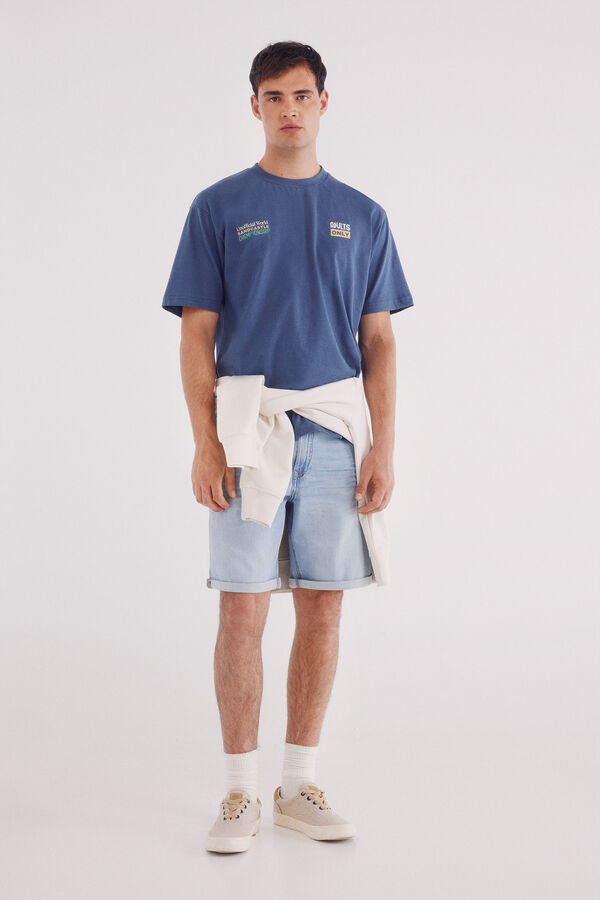 Springfield Bermuda vaquera ultra ligera regular fit azul