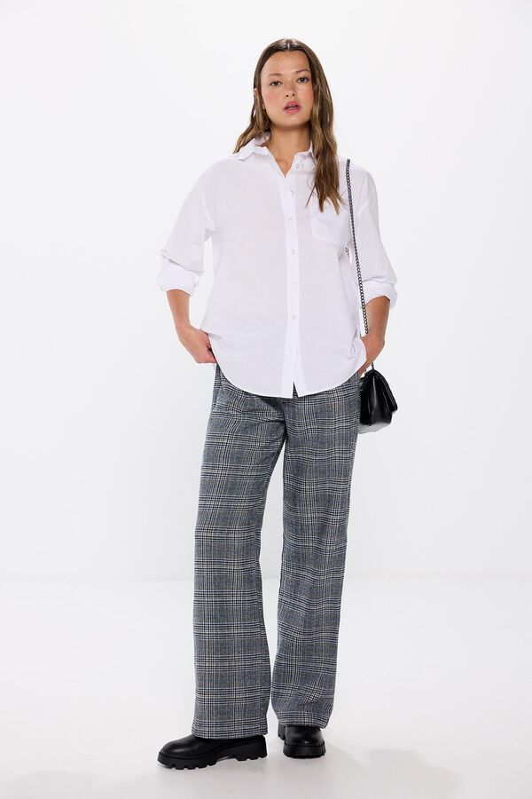 Springfield Pantal&oacute;n cuadros gris