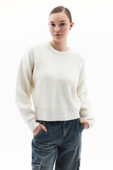 Oxxo Camisola de gola redonda cinzento