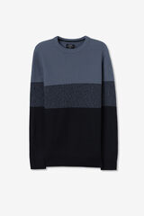 Tiffosi Camisola de malhas às riscas azul