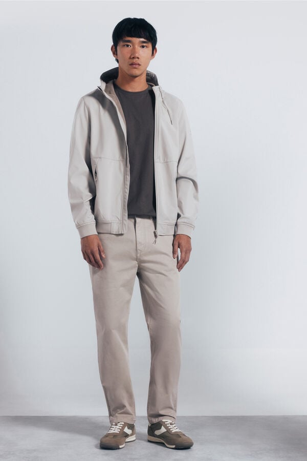Springfield Chaqueta shoftshell capucha nude