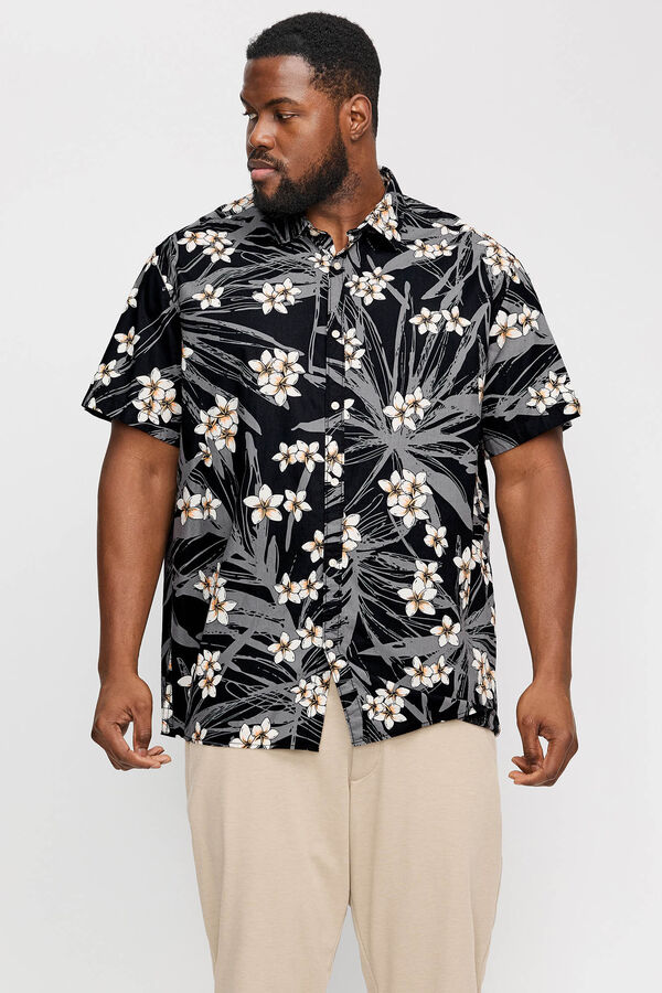 Jack & Jones PLUS Camisa confort fit PLUS negro