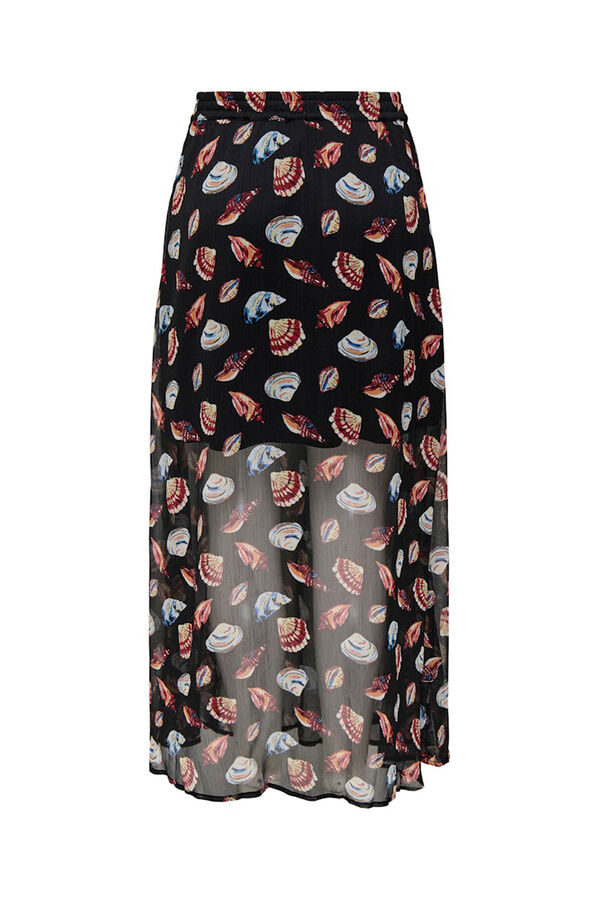 Only Falda midi negro