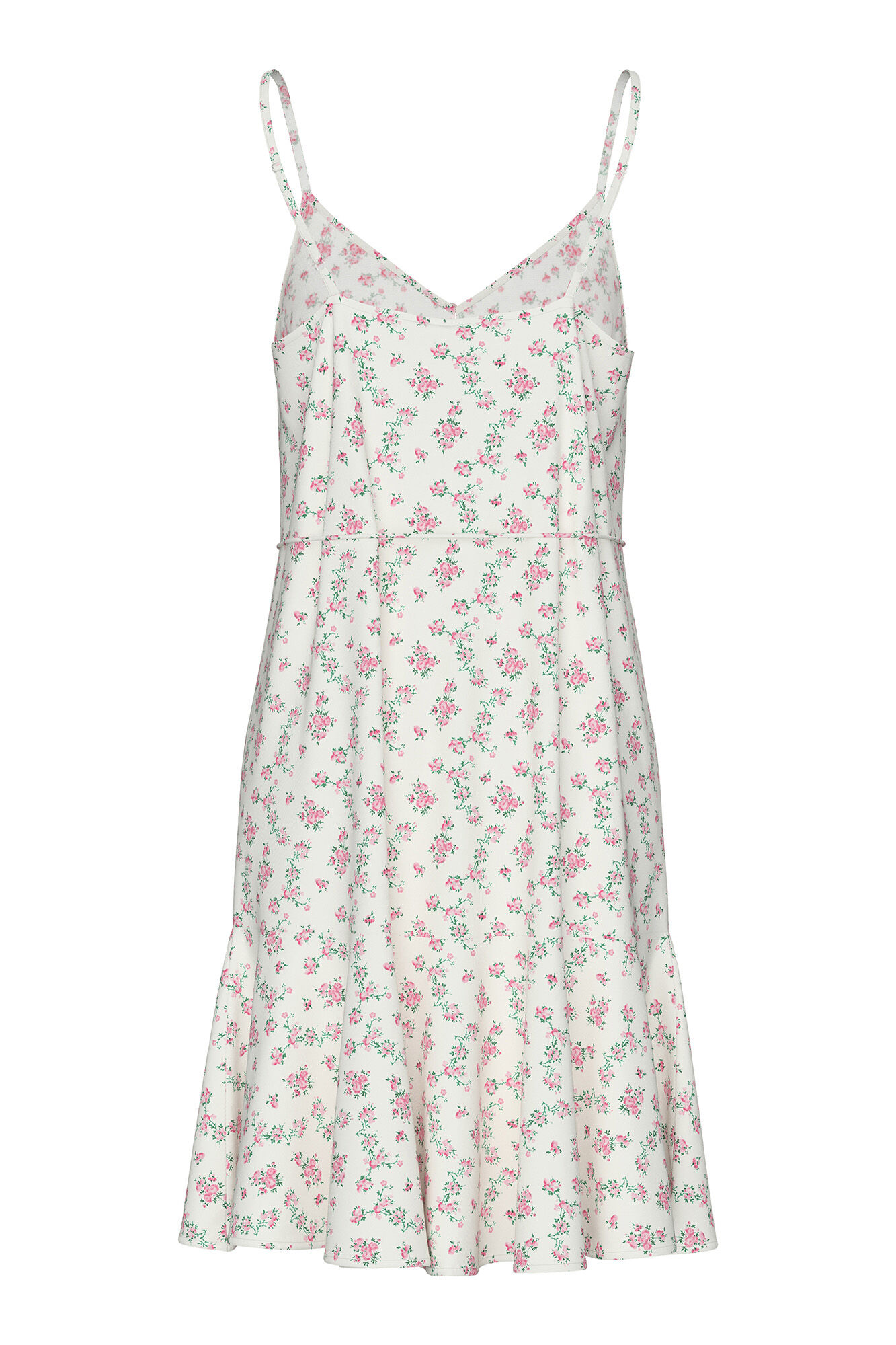 Pieces Vestido corto de tirantes fluido