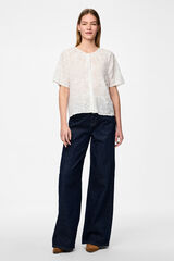 Pieces Blusa de manga curta  branco