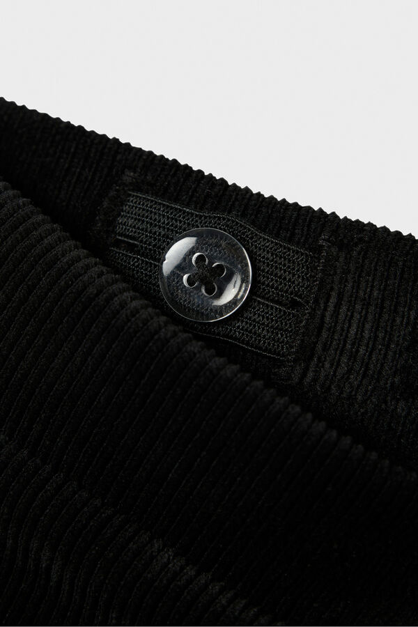 Name It Pantal&oacute;n campana de terciopelo negro