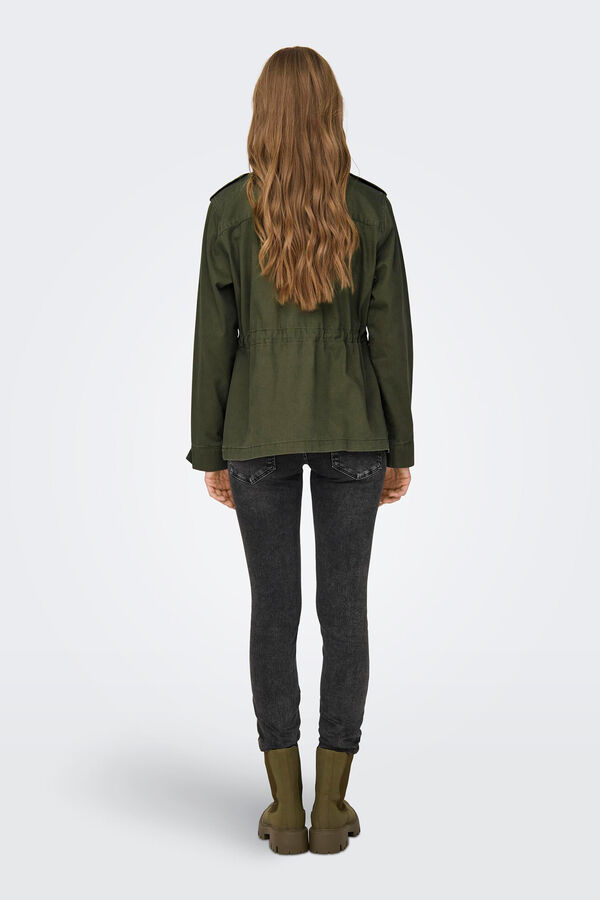 Only Chaqueta cargo kaki