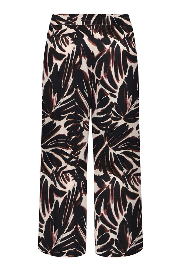 Only Pantal&oacute;n cropped fluido estampado