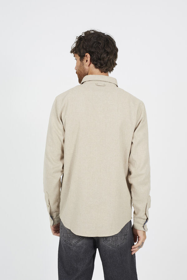 Brave Soul Camisa de manga comprida cru