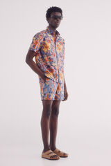 Springfield Fato de banho estampado de flores azul