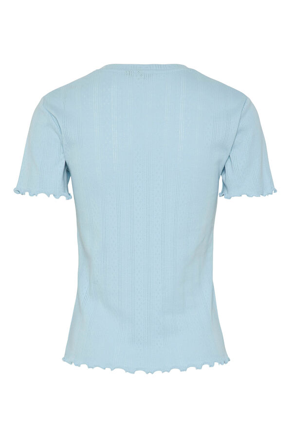 Pieces T-shirt de manga curta  azul