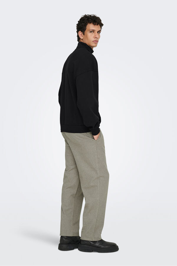 Only & Sons Sudadera con cremallera. negro
