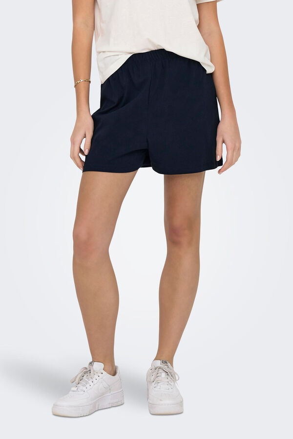 Only Pantal&oacute;n corto algod&oacute;n negro